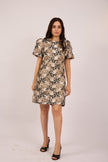 Ariana Metallic Jacquard Dress