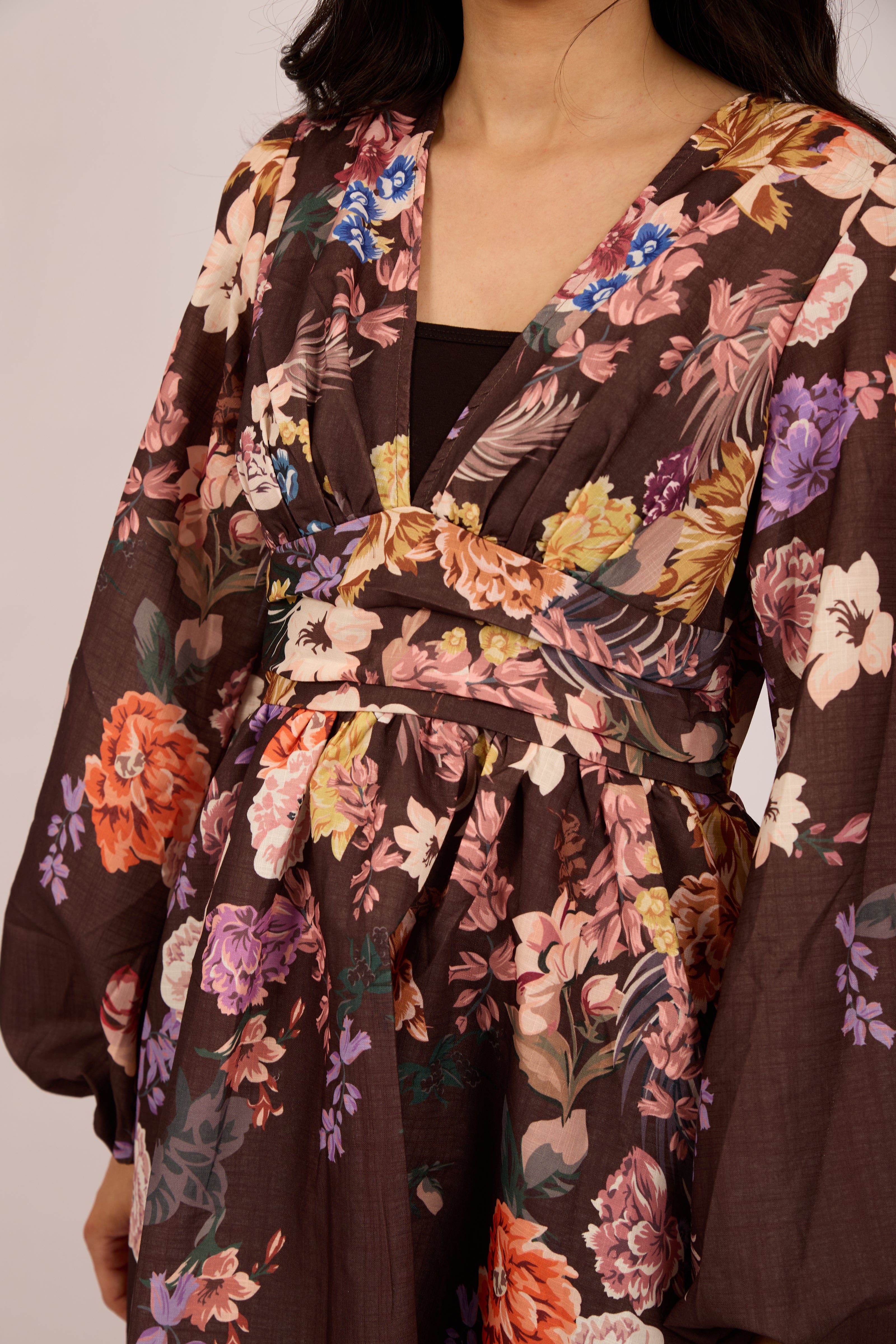 Flora Print Midi Dress