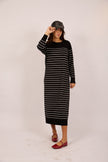Nora Striped Knit Maxi Dress