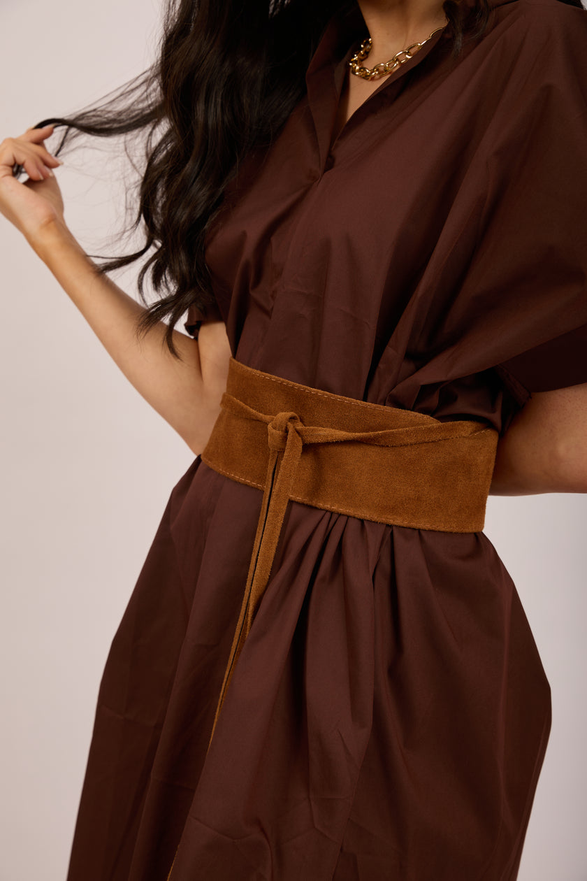 Ellia Poplin Midi Dress