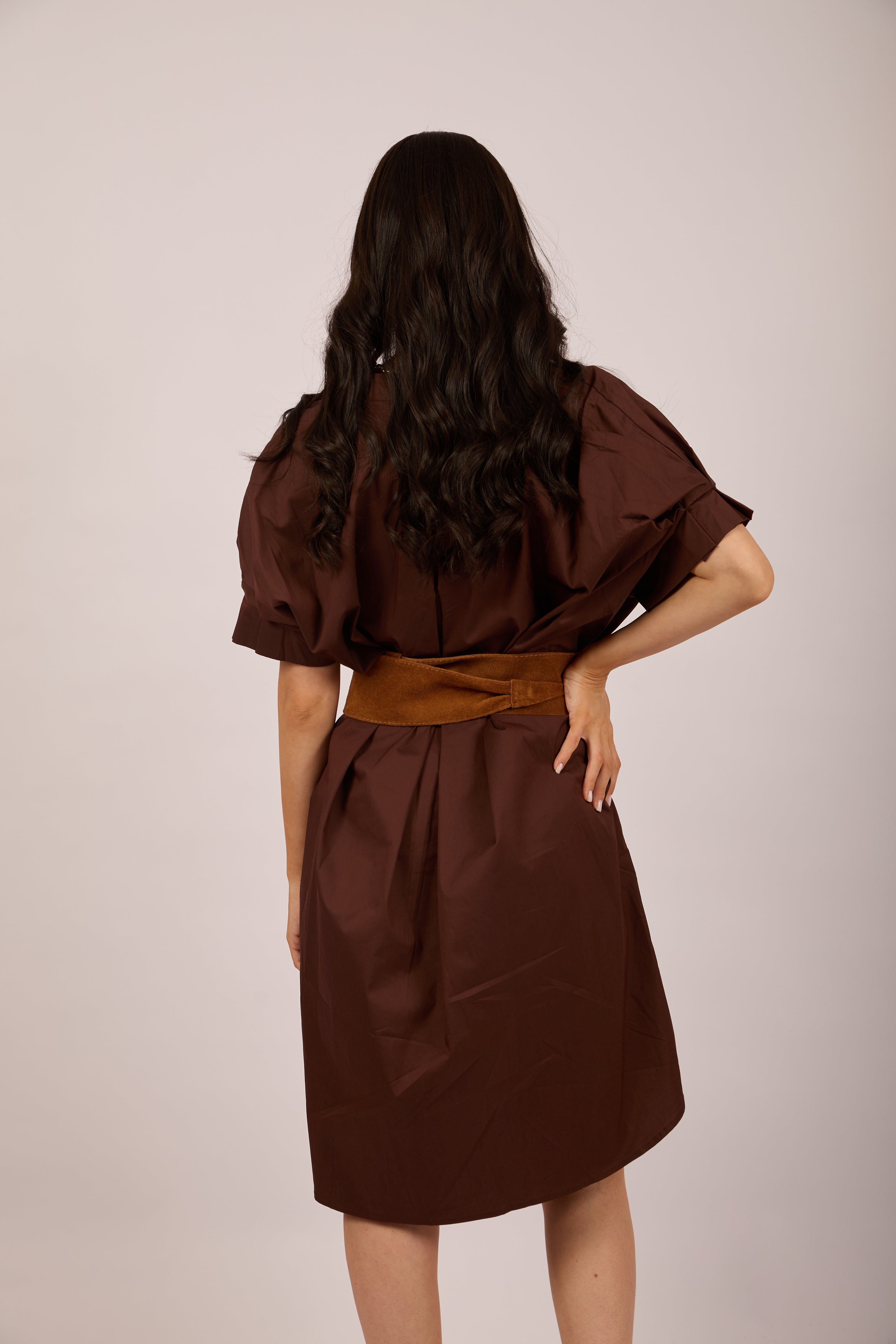 Ellia Poplin Midi Dress