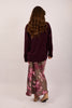 Ava Knit Pullover – Deep Burgundy/Pink