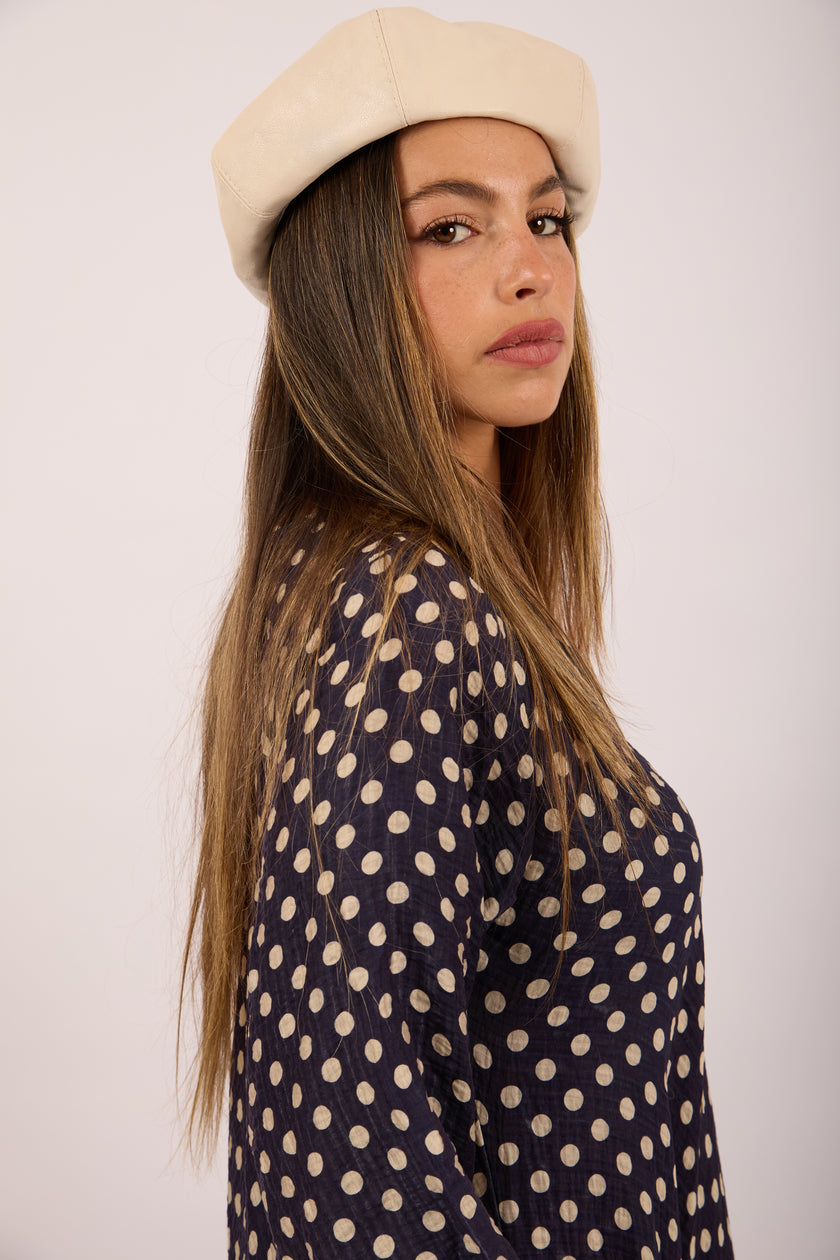 Lea Polka Dot Maxi Dress