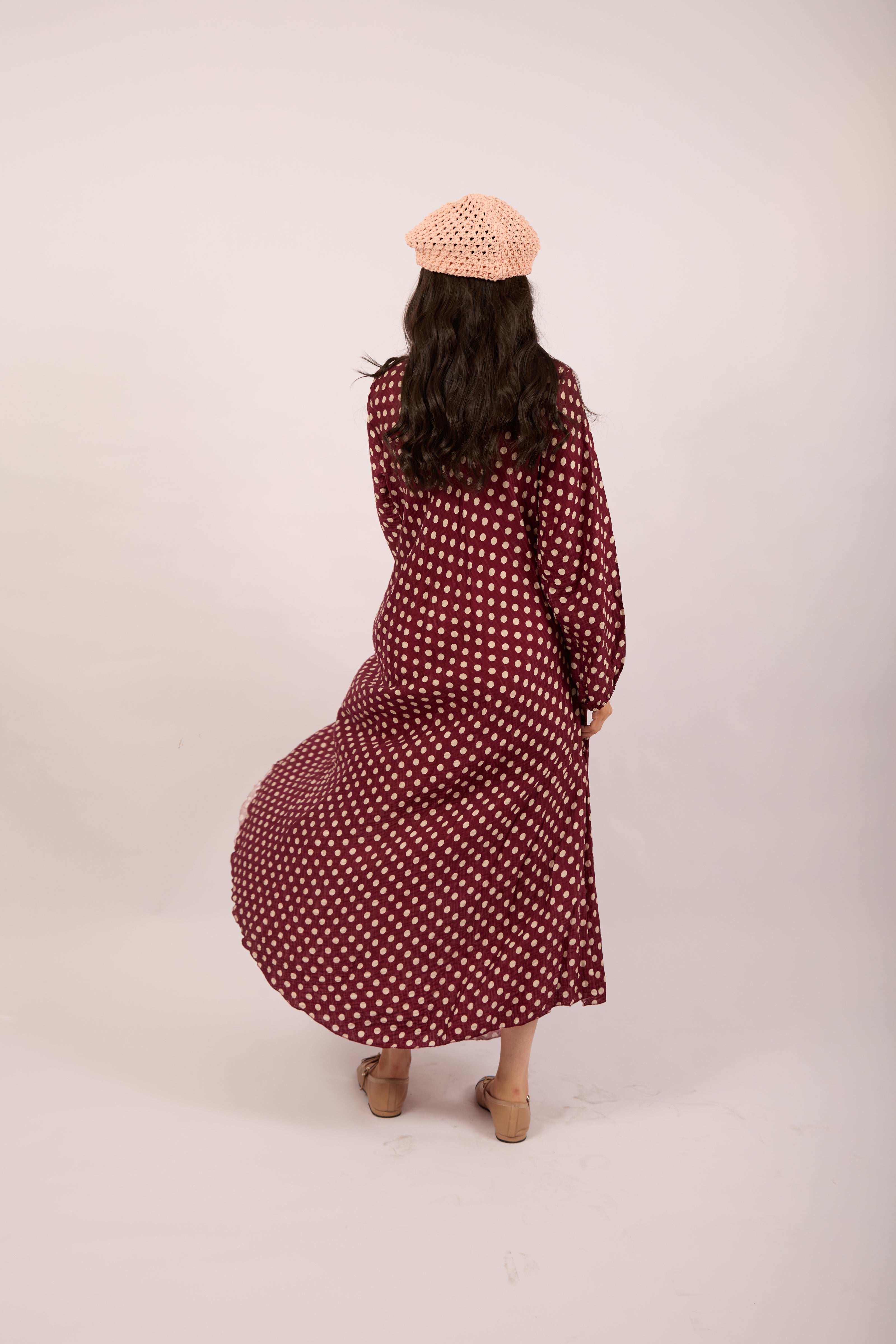 Lea Polka Dot Maxi Dress