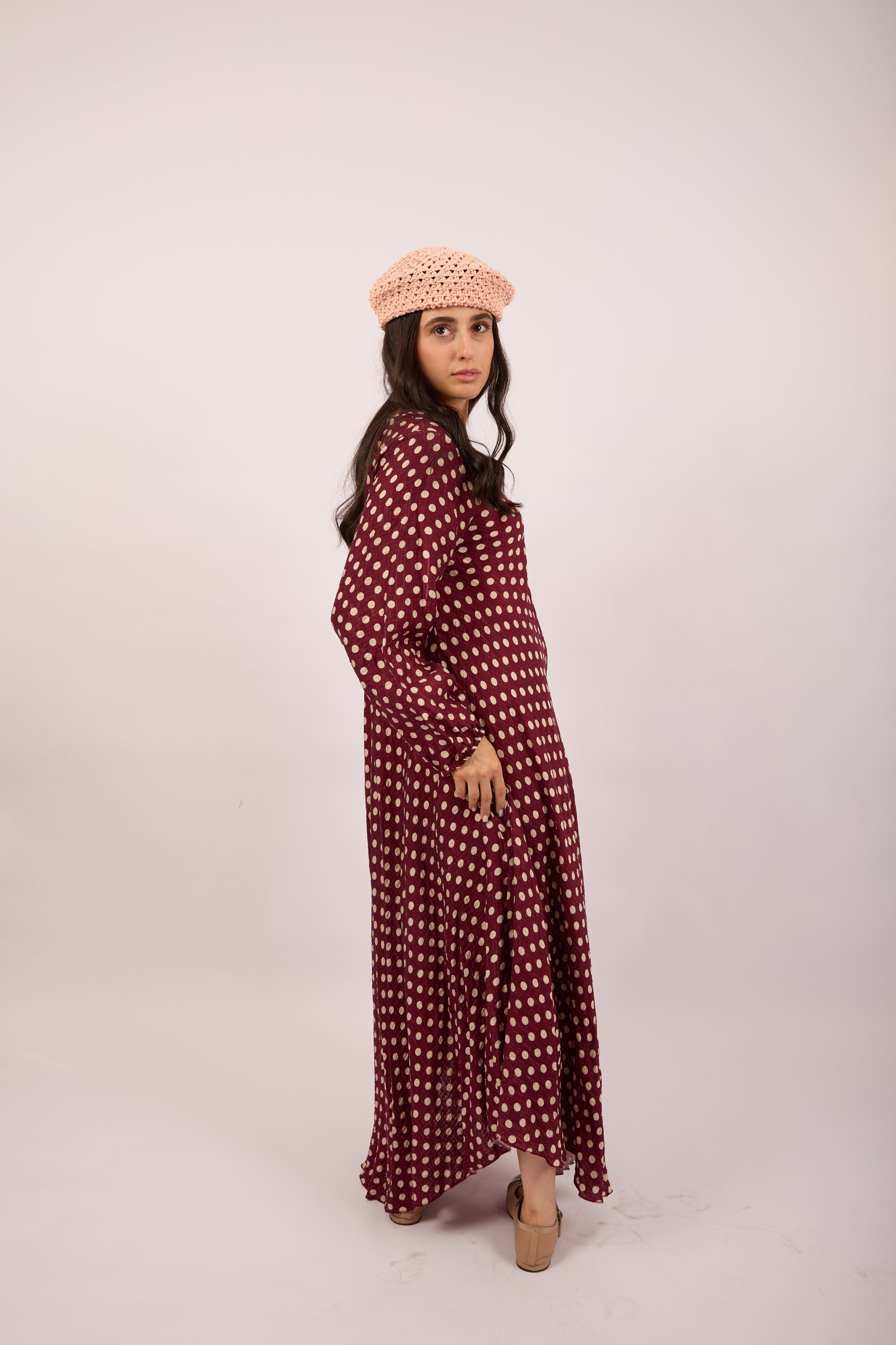 Lea Polka Dot Maxi Dress