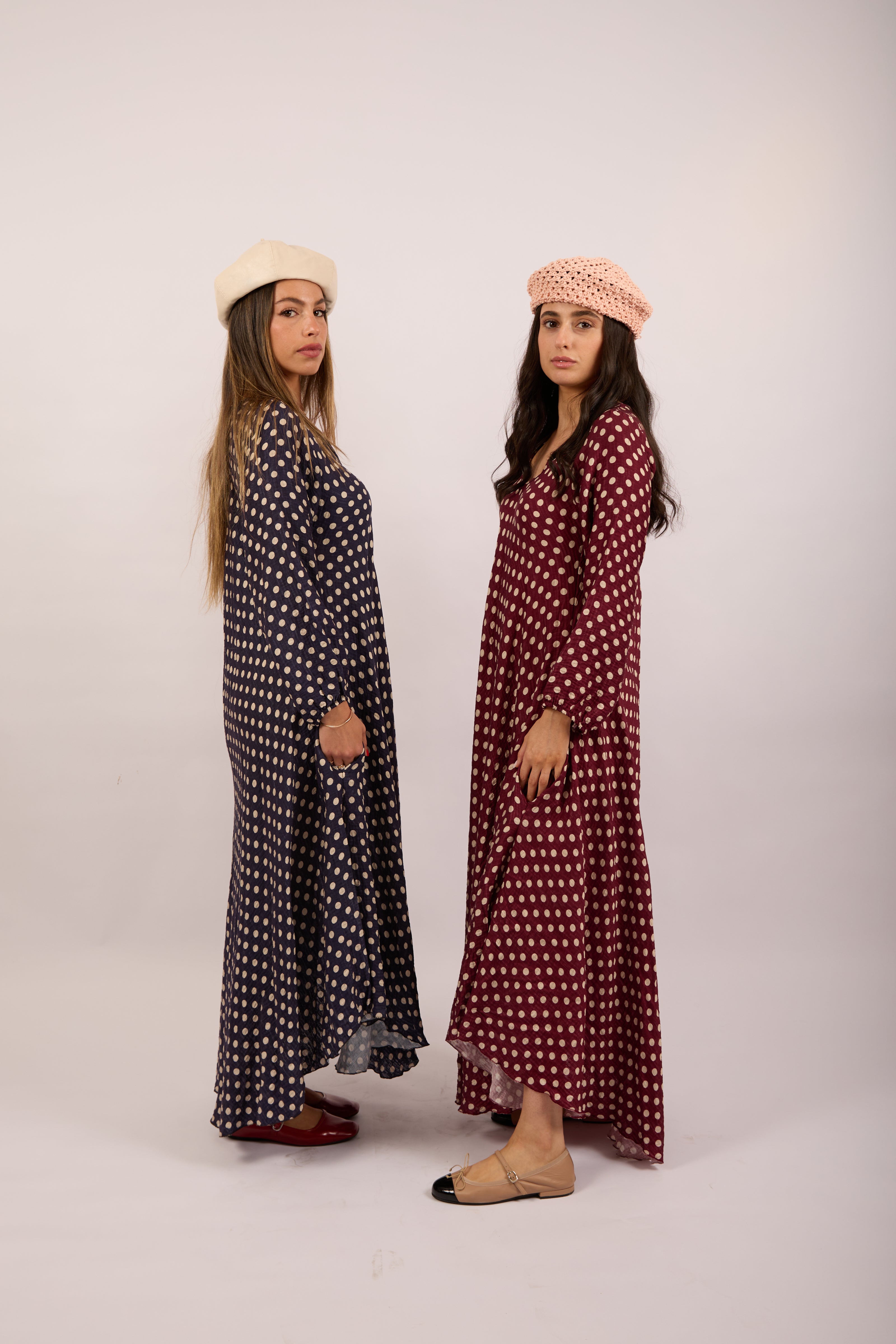 Lea Polka Dot Maxi Dress