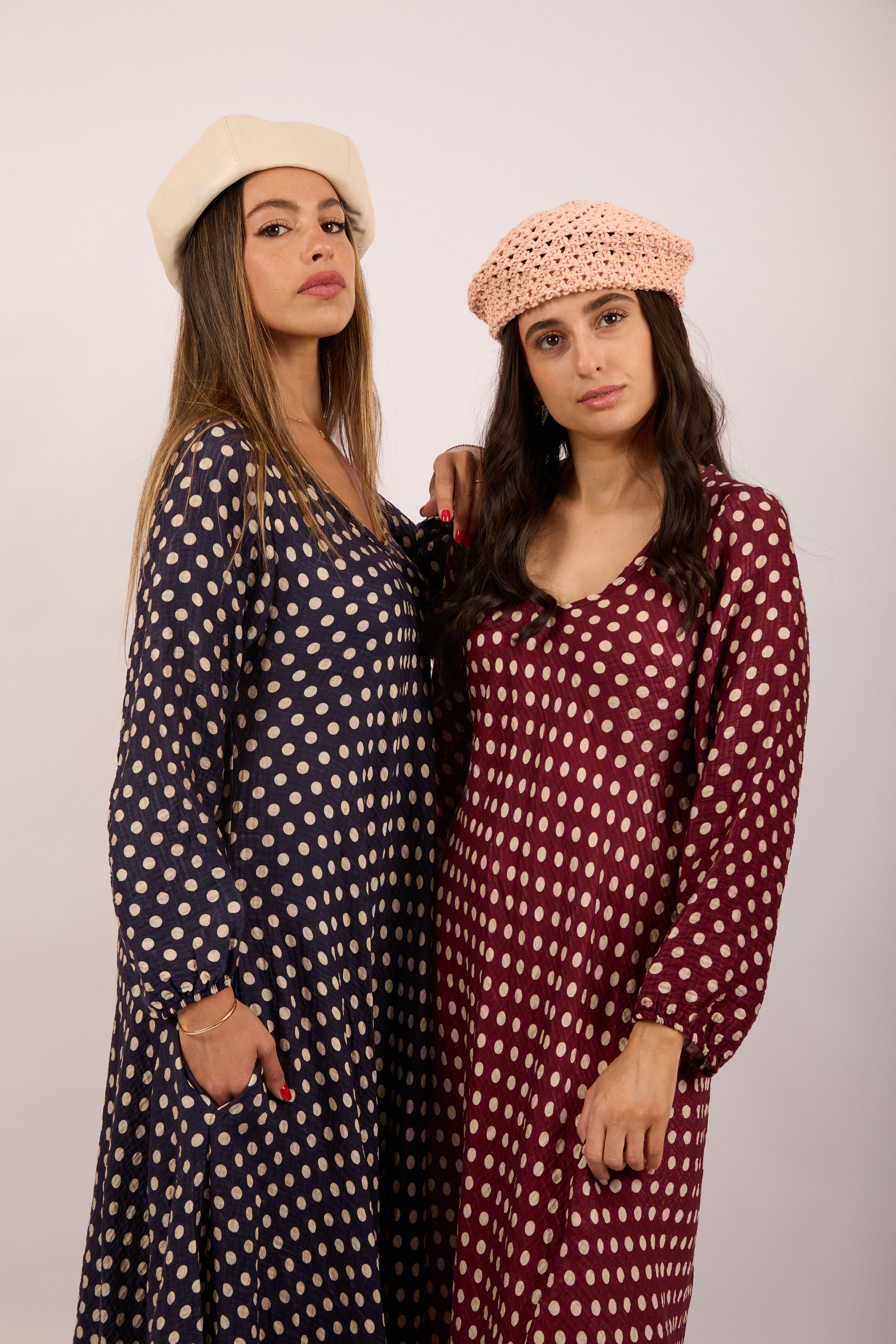 Lea Polka Dot Maxi Dress