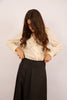 Clara Ruffle Blouse – Cream