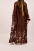 Amira Lace Maxi Dress – Chocolate/Ivory