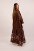 Amira Lace Maxi Dress – Chocolate/Ivory