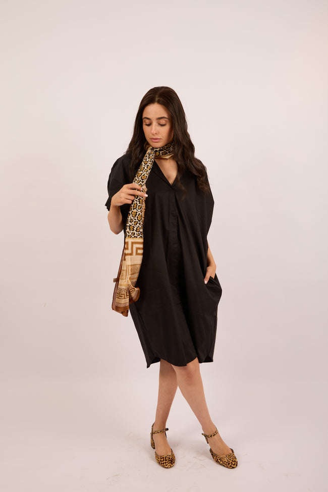 Ellia Poplin Midi Dress