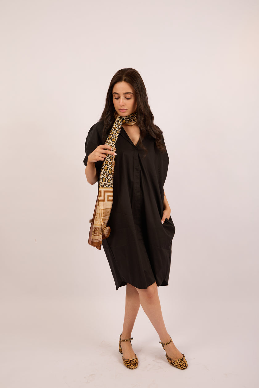 Ellia Poplin Midi Dress