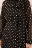 Mila Polka Dot Tie-Neck Dress