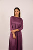 Luna Satin Maxi Dress – Plum