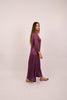 Luna Satin Maxi Dress – Plum