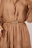Sienna Textured Maxi Dress – Mocha/Beige