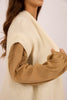 Noa Sleeveless Knit Vest – Ivory/Beige