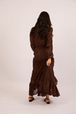 Amaya Lace Maxi Dress – Chocolate Brown/Ivory