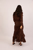 Amaya Lace Maxi Dress – Chocolate Brown/Ivory