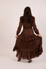Amaya Lace Maxi Dress – Chocolate Brown/Ivory