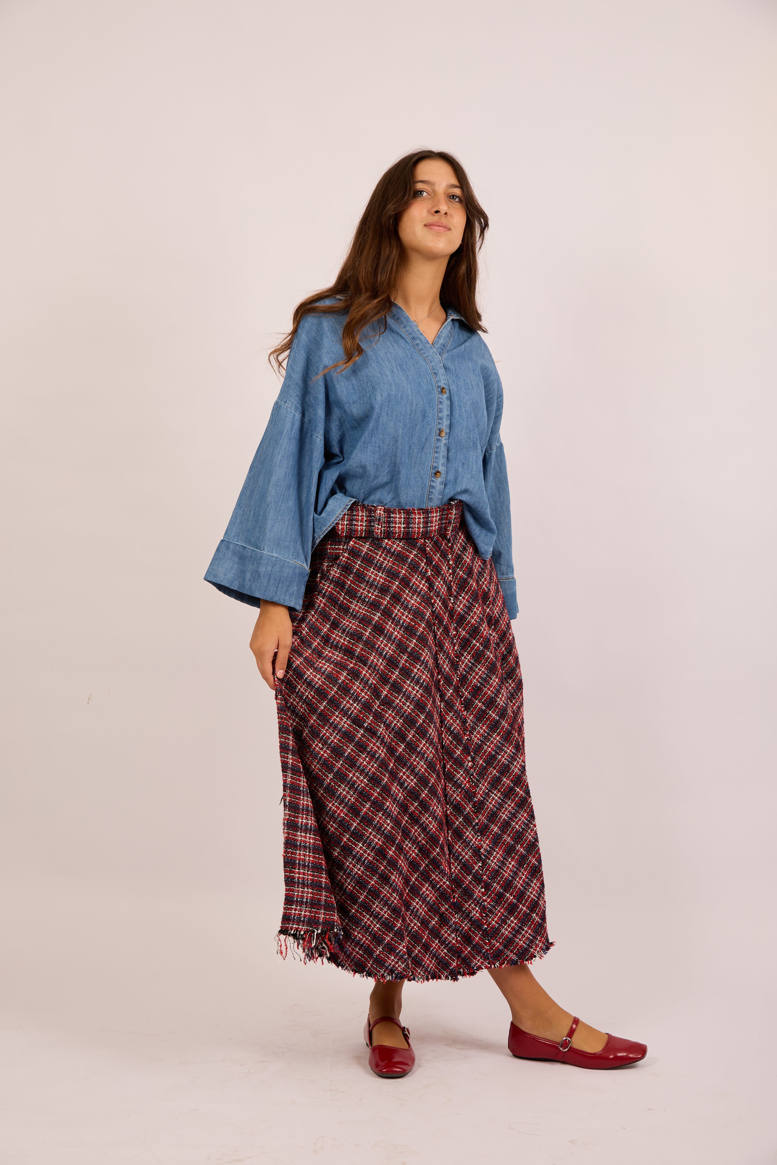 Leane Denim Shirt – Light Blue