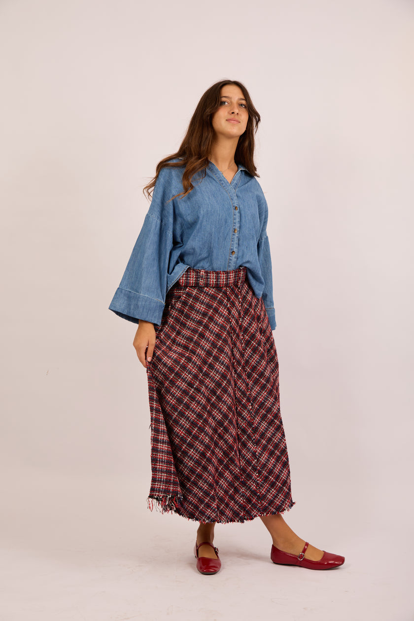 Leane Denim Shirt – Light Blue