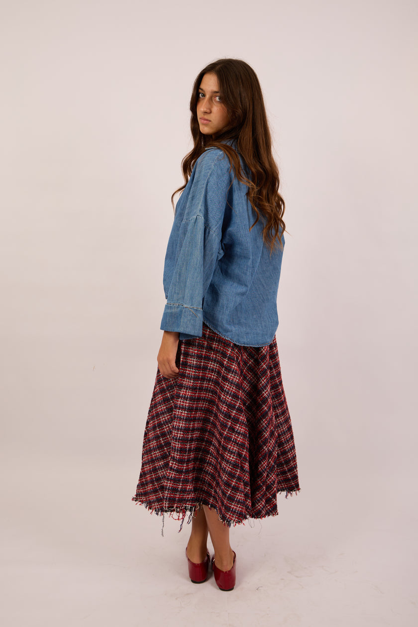 Leane Denim Shirt – Light Blue