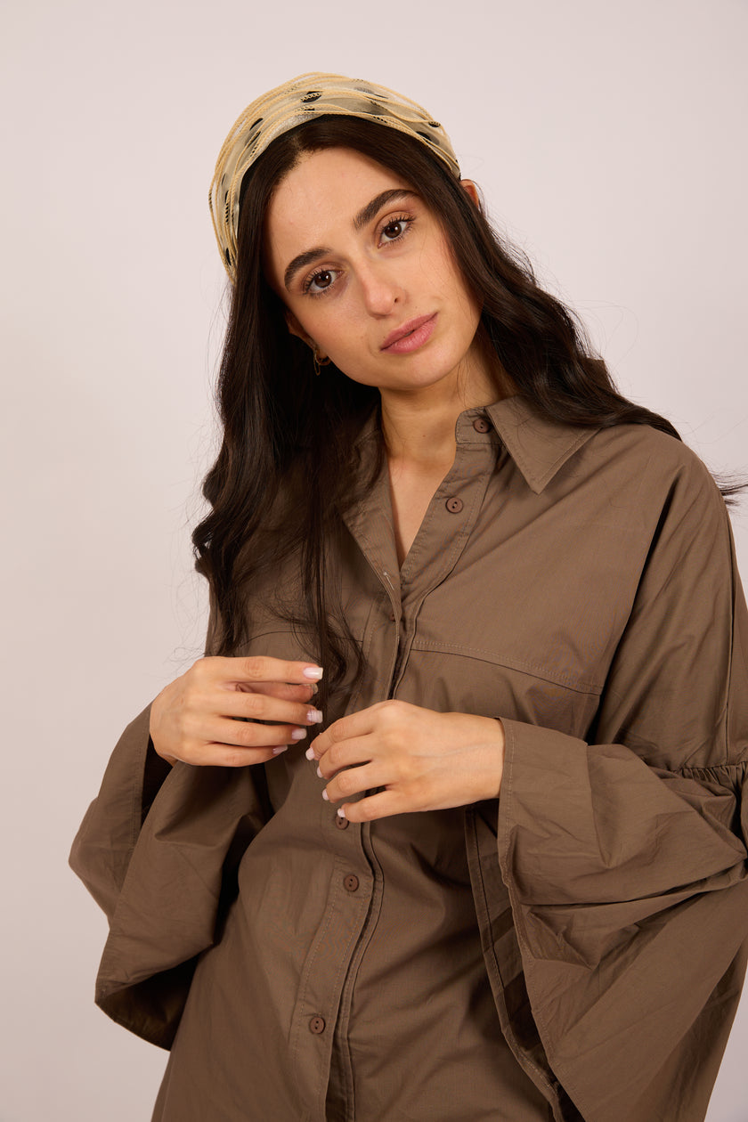 Missa Cotton Set – Brown & Navy Blue