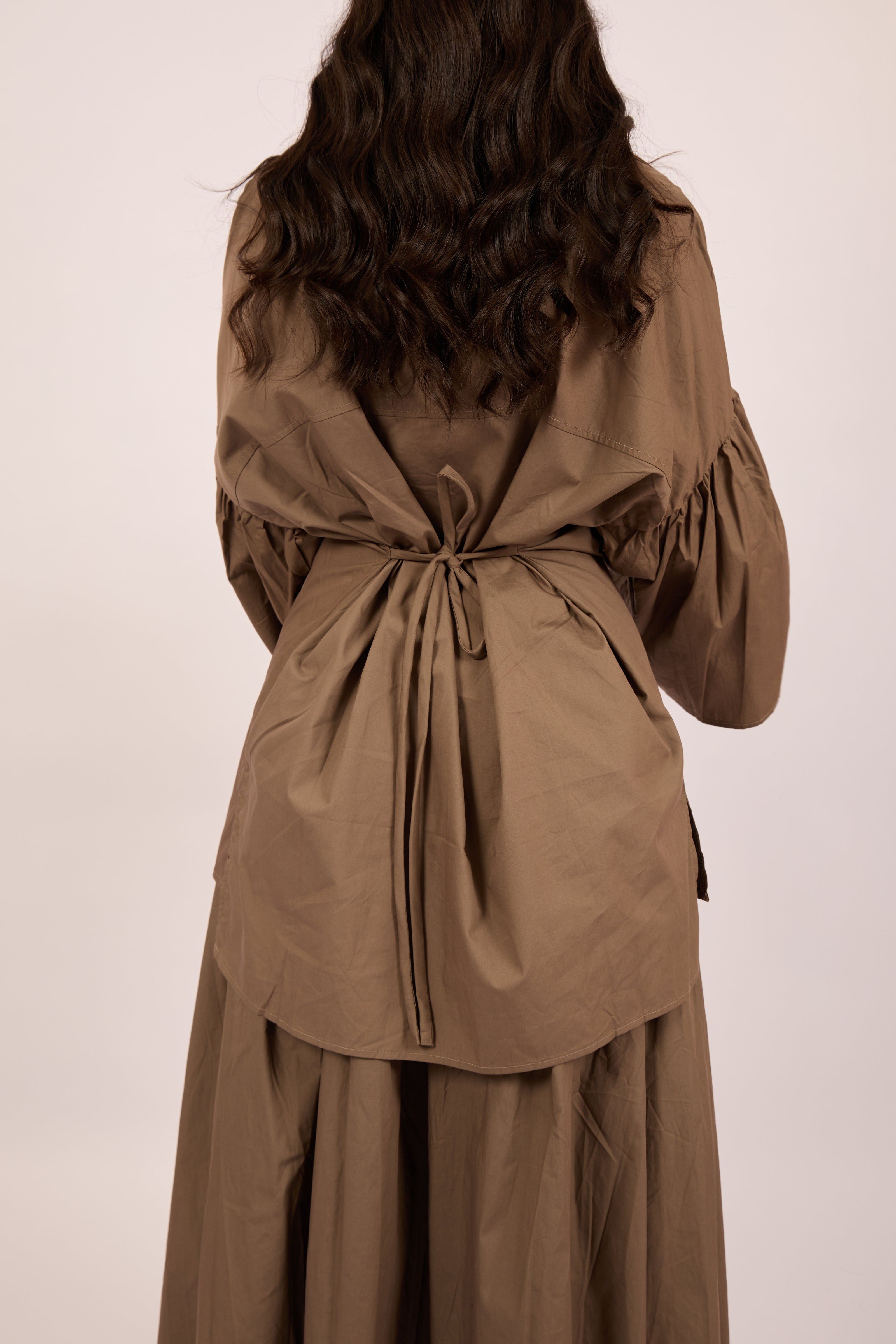 Missa Cotton Set – Brown & Navy Blue