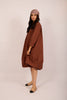 Leva Oversized Shirt Dress – Cinnamon Brown