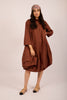 Leva Oversized Shirt Dress – Cinnamon Brown