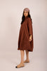 Leva Oversized Shirt Dress – Cinnamon Brown