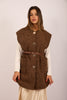 Sanava Textured Vest –  Ivory, Brown, Burgundy & Black