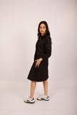 Laurence Black Shirt Dress – Effortless Elegance