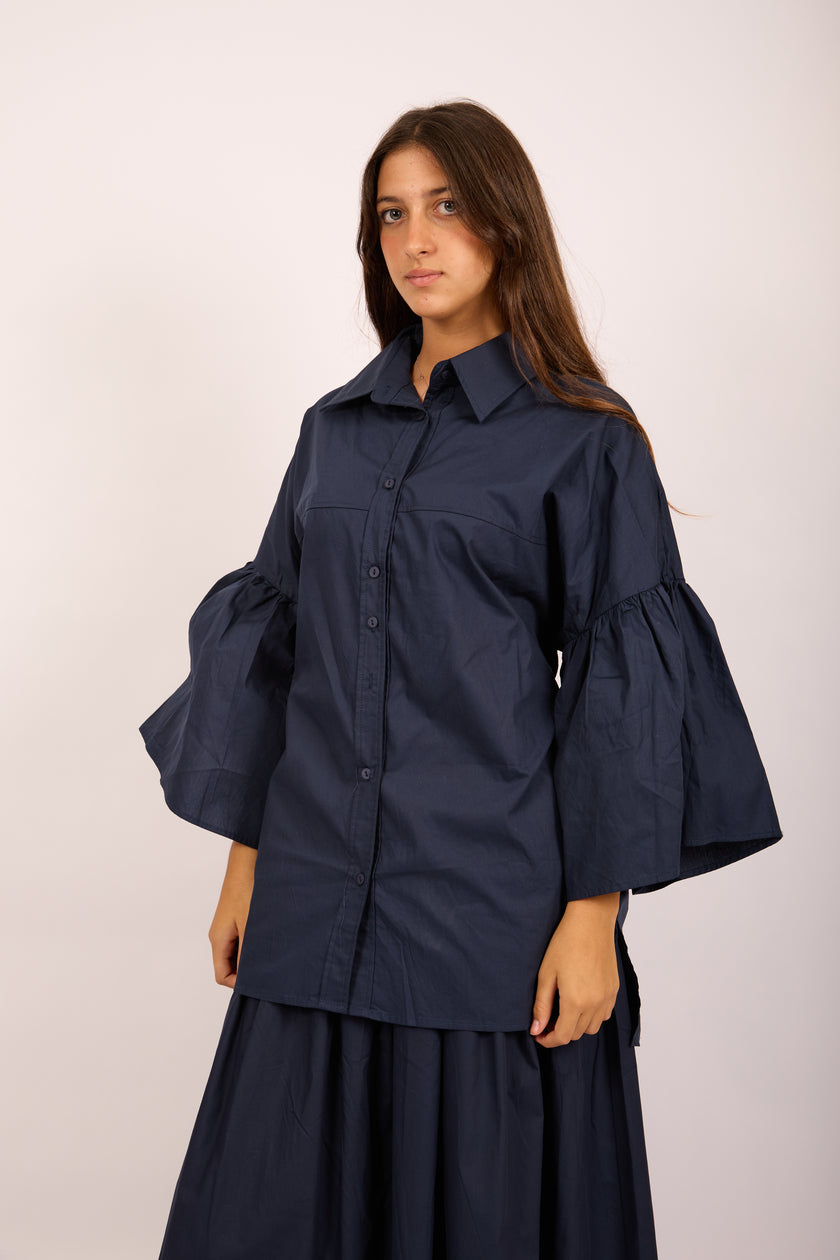 Missa Cotton Set – Brown & Navy Blue