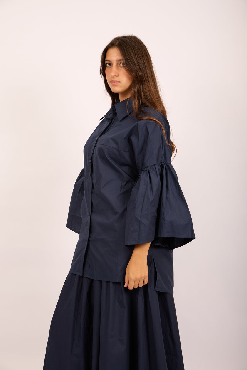 Missa Cotton Set – Brown & Navy Blue