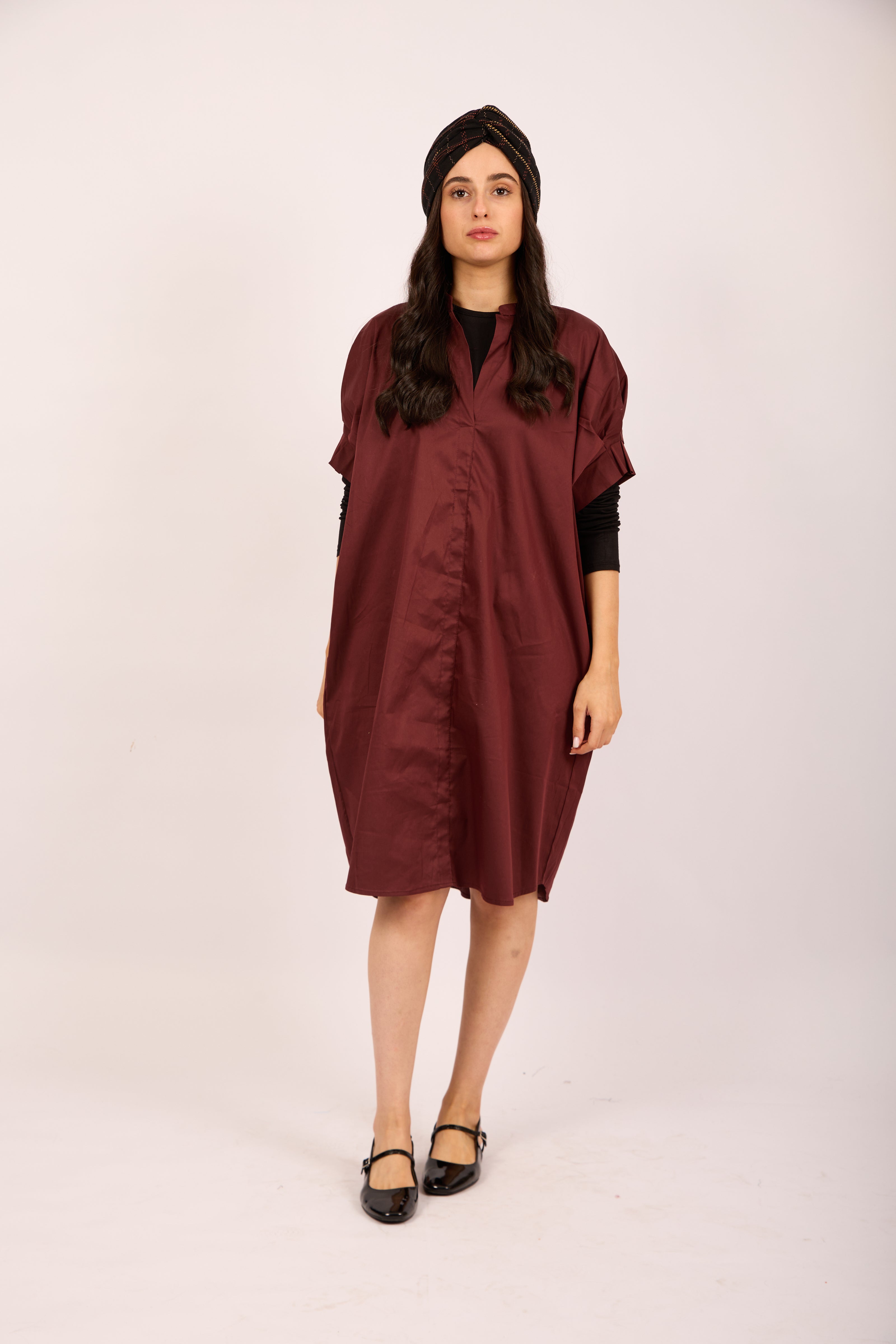 Ellia Poplin Midi Dress