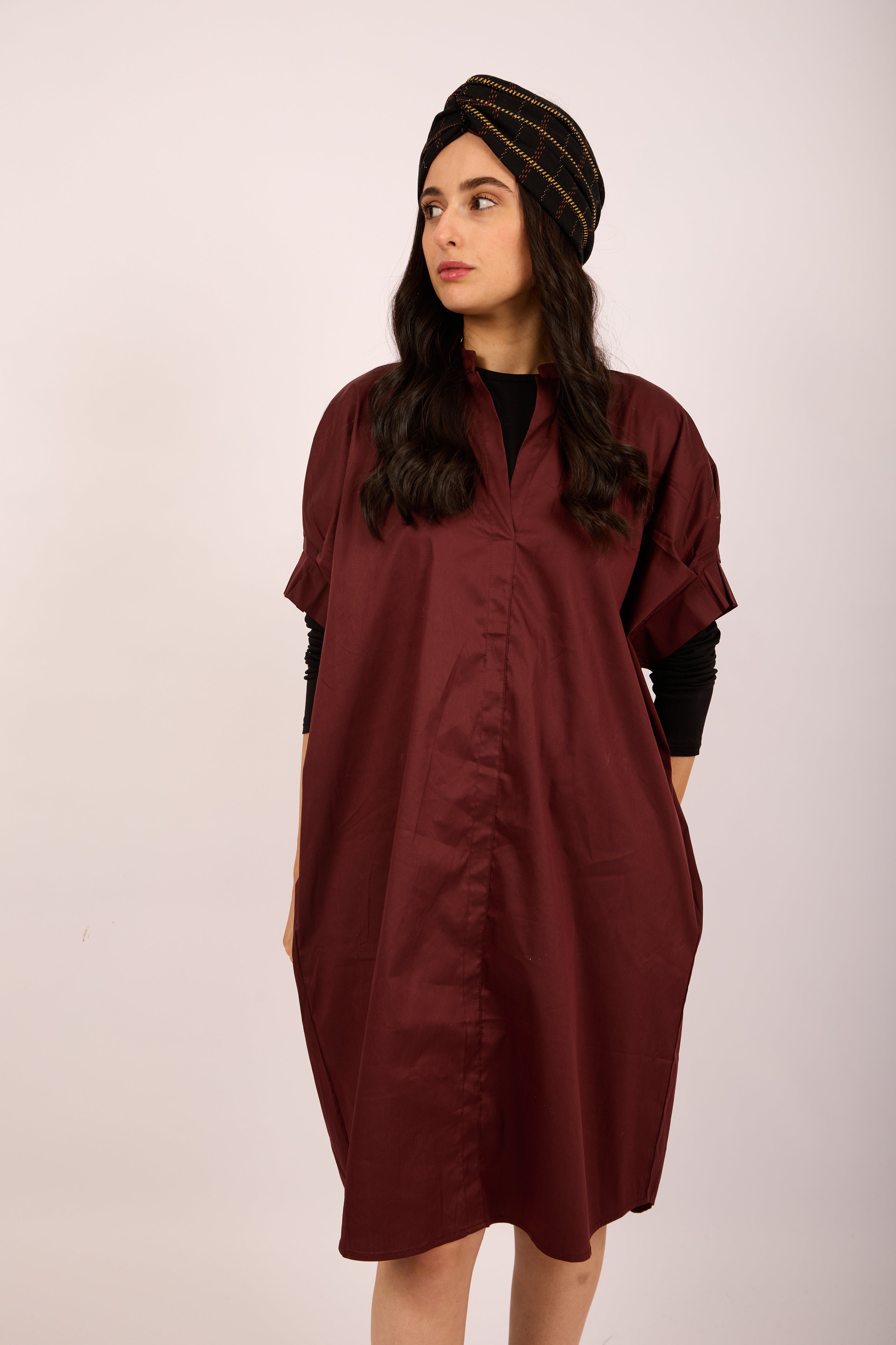 Ellia Poplin Midi Dress