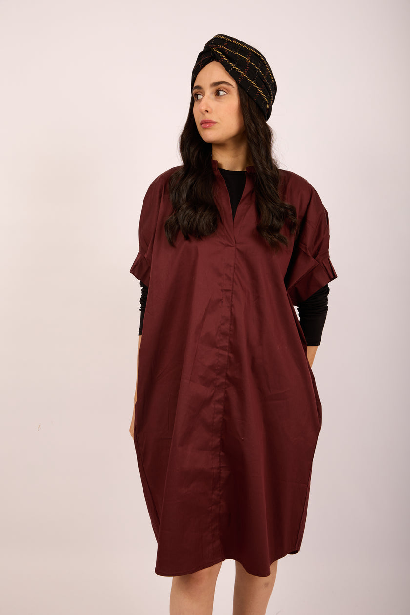 Ellia Poplin Midi Dress