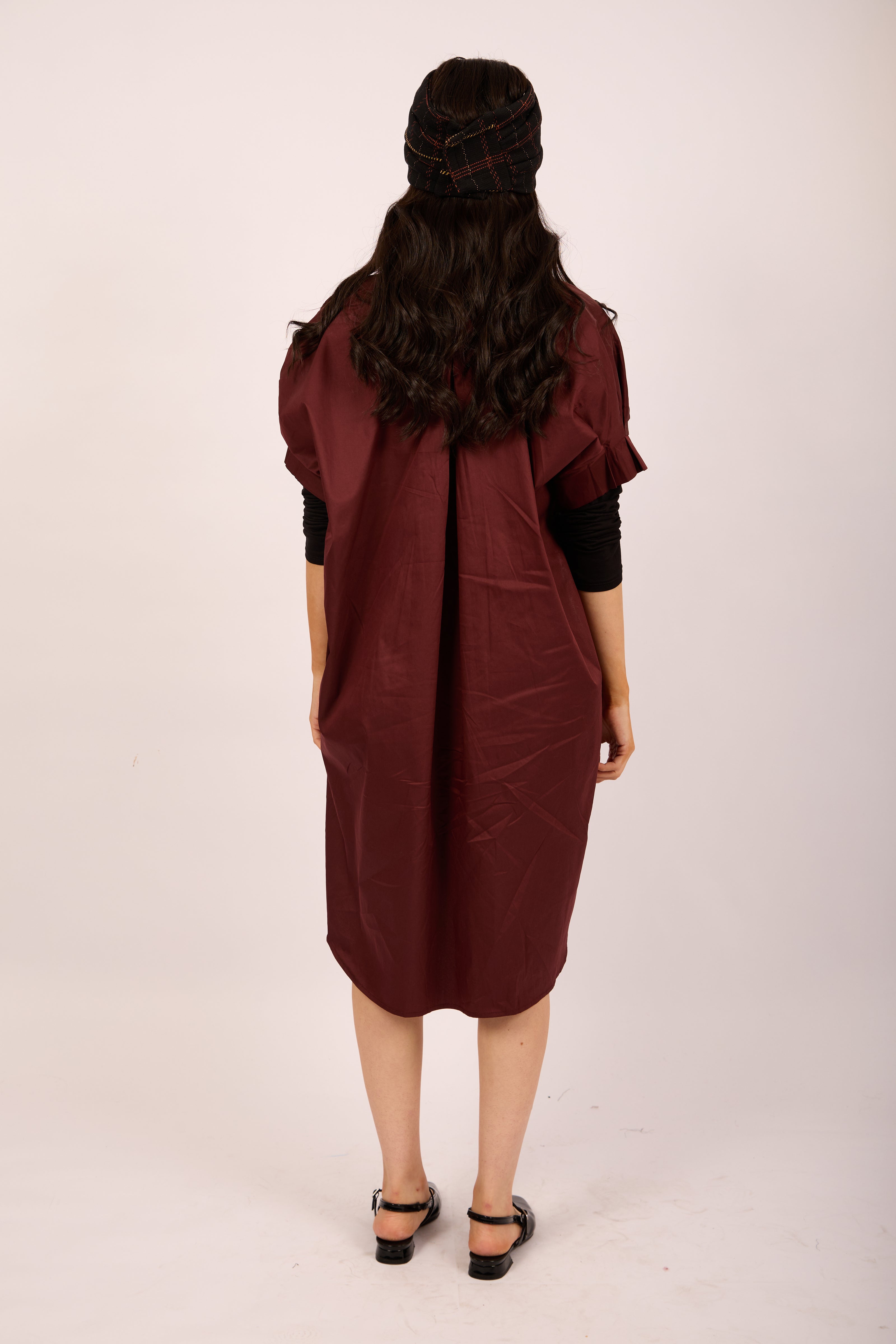 Ellia Poplin Midi Dress