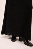 Laureen Black Knit Maxi Skirt – Textured Elegance