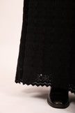 Laureen Black Knit Maxi Skirt – Textured Elegance