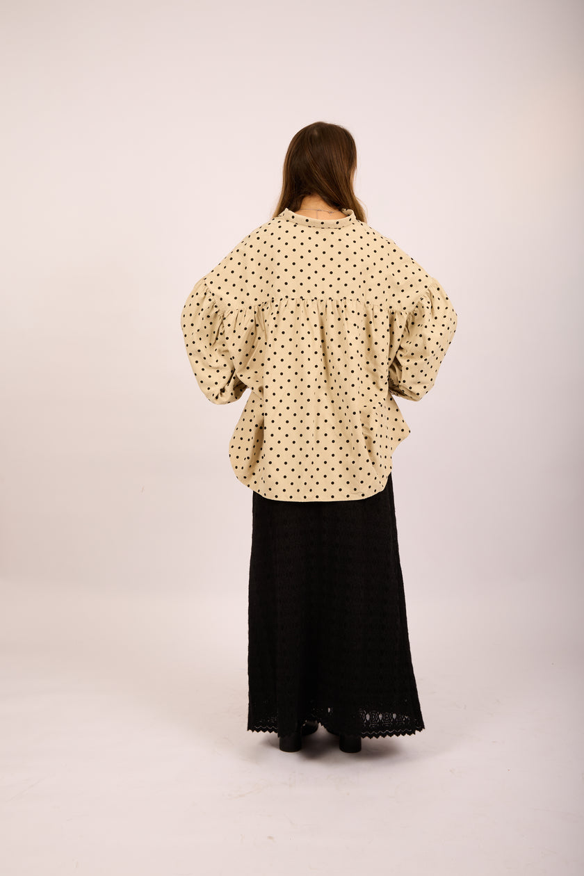 Emma Oversized Polka Dot Shirt