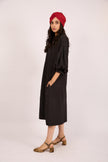Victoria Black Oversized Shirt Dress
