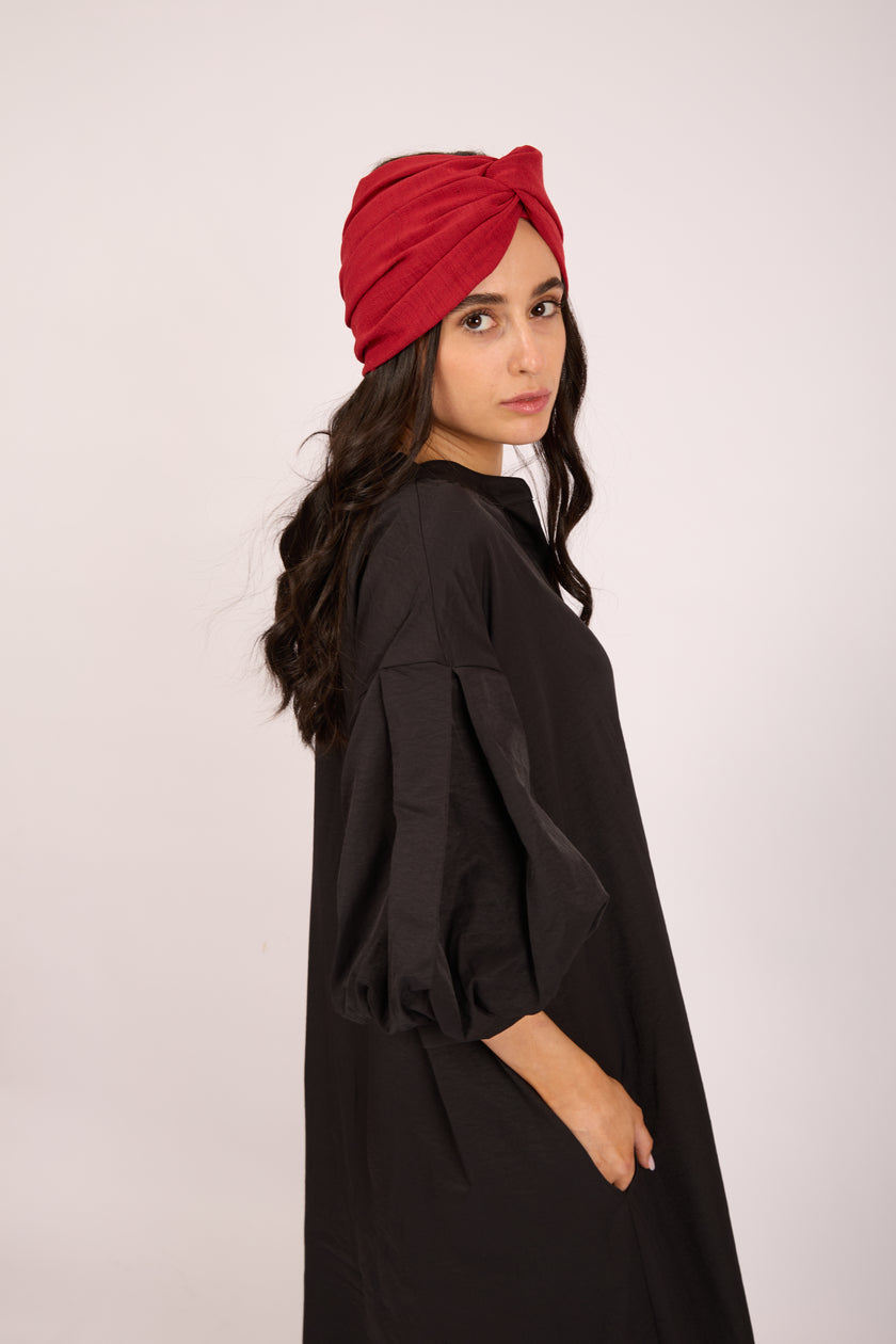 Victoria Black Oversized Shirt Dress