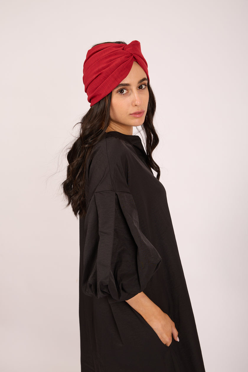 Victoria Black Oversized Shirt Dress