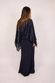 Ashley Navy Sequin Maxi Dress