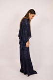 Ashley Navy Sequin Maxi Dress