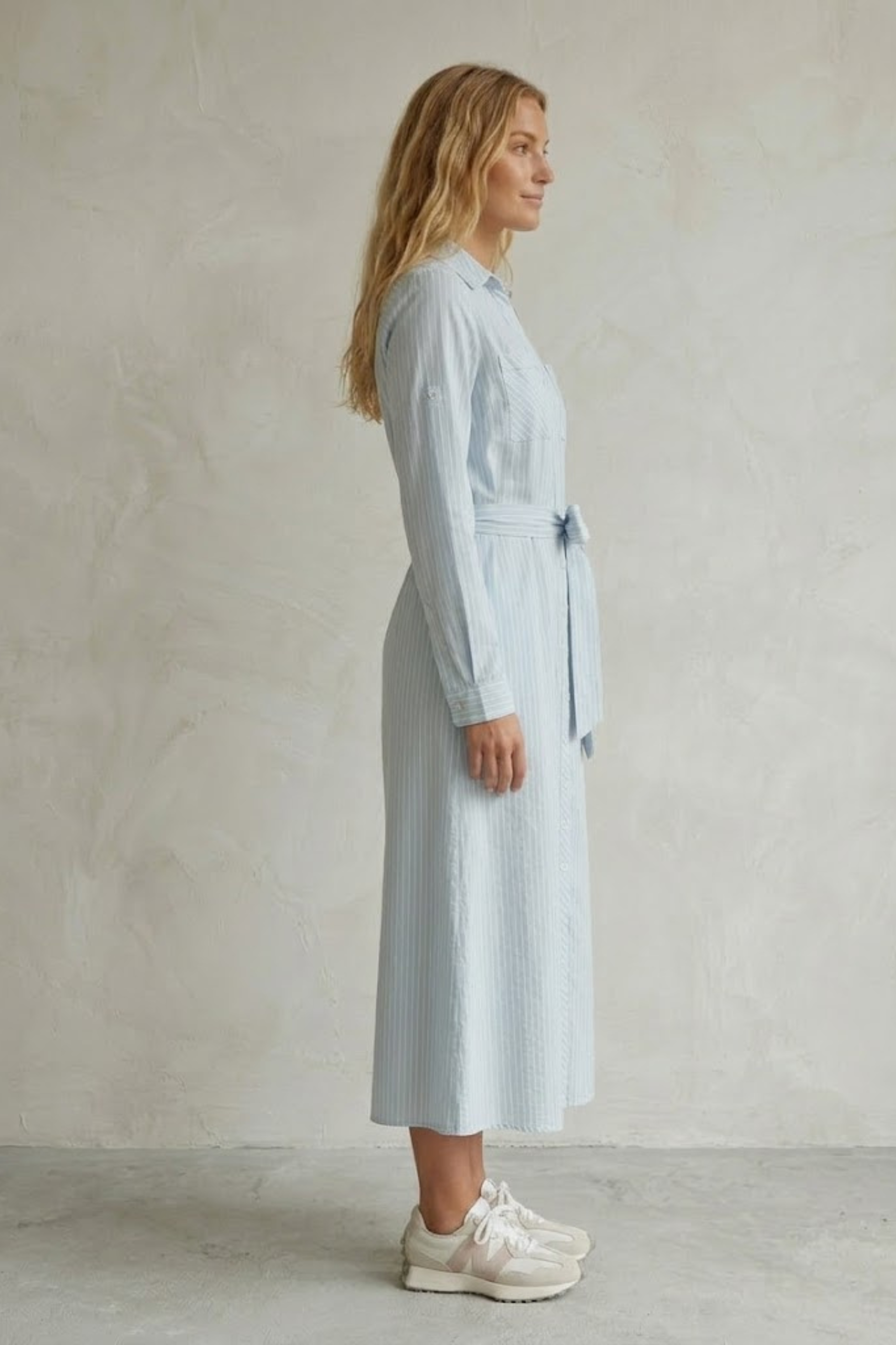 Clara Striped Shirt Dress