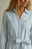 Clara Striped Shirt Dress